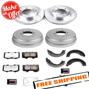 brake disc rotor �p���[�X�g�b�vZ36�G�{�����[�V�����h�����h���X���b�g�u���[�L�L�b�g04-06�g���^�c���h�� Power Stop Z36 Evolution Drilled & Slotted Brake Kit for 04-06 Toyota Tundra