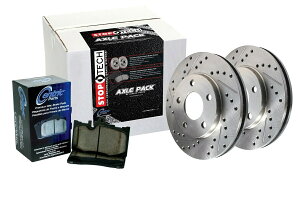 brake disc rotor STOPTECH 978.40030FX|[cfBXNu[LLbgw/NXhуXbgt[^[ StopTech 978.40030F Sport Disc Brake Kit w/Cross-Drilled And Slotted Rotors