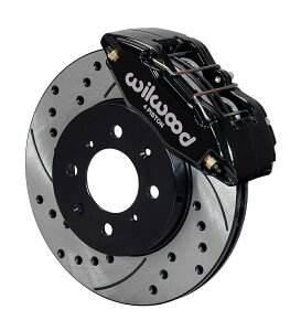 brake disc rotor EBEbh140-12996-DtH[hDPHAtgLp[ƃ[^[LbgNXhhubN Wilwood 140-12996-D Forged DPHA Front Caliper and Rotor Kit Cross-Drilled BLACK