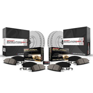 brake disc rotor CRK7762 PowerStop�u���[�L�f�B�X�N�ƃp�b�h�L�b�g4�փZ�b�g�t�����g�ƃ��A�̃����Z�f�X CRK7762 Powerstop Brake Disc and Pad Kits 4-Wheel Set Front & Rear for Mercedes�y���s�A���i�z