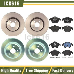 brake disc rotor 2013N2014ÑZfXxcC300̃u{u[Lpbhƃ[^[tgA Brembo brake pads and rotors Front Rear For 2013-2014 Mercedes-Benz C300