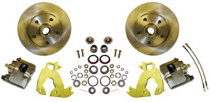 brake disc rotor 1960-70�V�{���[�g���b�N�R���v���[�g6���O�{���g�I���t�����g�f�B�X�N�u���[�L�G�R�m�~�[�L�b�g 1960-70 Chevy Truck Complete 6 Lug Bolt-On Front Disc Brake Economy Kit�y���s�A���i�z