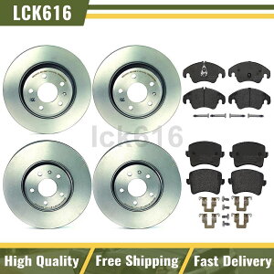 brake disc rotor 2009N2011ÑAEfBA4̃u{u[LLbgu[Lpbhƃ[^[tgA Brembo Brake kit brake pads and rotors Front Rear For 2009-2011 Audi A4