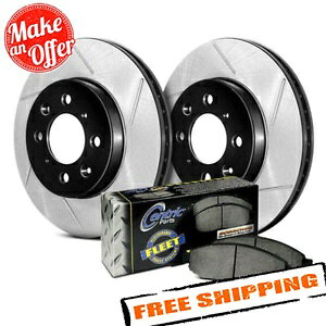 brake disc rotor 06-18Vo[h1500p̃XgbvebNptH[}XgbNXbgXbgtgu[LLbg StopTech Performance Truck Slotted Front Brake Kit for 06-18 Silverado 1500