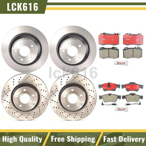 brake disc rotor u{u[Lpbhƃ[^[tgAtBbg2004-2006ZfXxcSL500 Brembo brake pads and rotors Front Rear Fits 2004-2006 Mercedes-Benz SL500