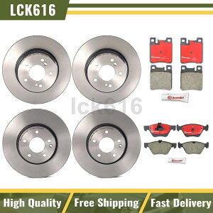 brake disc rotor 98-99̂߂̃u{u[Lpbhƃ[^[tgA Brembo brake pads and rotors Front Rear For 98-99 Mercedes-Benz CLK320