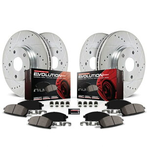 brake disc rotor �V�{���[�C���p���̃p���[�X�g�b�v�u���[�L�L�b�g2011-2013�t�����g�����AZ23�G�{�����[�V�����X�|�[�c Power Stop Brake Kit For Chevy Impala 2011-2013 Front & Rear Z23 Evolution Sport�y���s�A���i