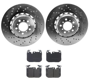 brake disc rotor SHW OEM�t�����g�u���[�L�L�b�g380mm�h�����f�B�X�N���[�^�[BMW F80 F87 F82�p���[���b�g�p�b�h SHW OEM Front Brake Kit 380mm Drill Disc Rotors Low-Met Pads For BMW F80 F87 F82