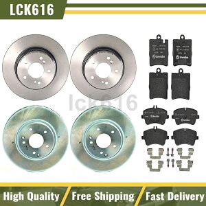 brake disc rotor 2003N2005ÑZfXxcC240̃u{u[Lpbhƃ[^[tgA Brembo brake pads and rotors Front Rear For 2003-2005 Mercedes-Benz C240