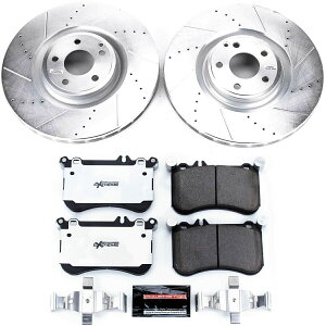 brake disc rotor K6886-26 PowerStop Brake Disc and Pad Kits 2�փZ�b�g�����Z�f�XCLS550�p K6886-26 Powerstop Brake Disc and Pad Kits 2-Wheel Set Front for Mercedes CLS550�y���s�A���i�z