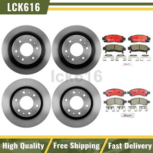 brake disc rotor 06-09�V�{���[�g���C���u���C�U�[�p�̃u�����{�u���[�L�p�b�h�ƃ��[�^�[�t�����g���A Brembo brake pads and rotors Front Rear For 06-09 Chevrolet Trailblazer�y���s�A���i�z