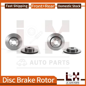 brake disc rotor 2006 BMW 525IpɃZbgꂽtgAu{R[eBOOEu[L[^[Zbg Front & Rear Brembo Coated OE Brake Rotors Set For 2006 BMW 525i