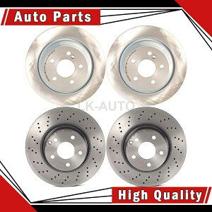 brake disc rotor ZfXxcCL500p̃fBXNu[L[^[̃u{tgA4 Brembo Front Rear 4 Of Disc Brake Rotors For Mercedes-Benz CL500