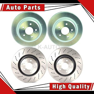 brake disc rotor ZfXxcC250 E550p̃fBXNu[L[^[̃u{tgA4 Brembo Front Rear 4 Of Disc Brake Rotors For Mercedes-Benz C250 E550