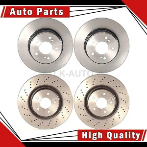 brake disc rotor ZfXxcC230p̃fBXNu[L[^[̃u{tgA4 Brembo Front Rear 4 Of Disc Brake Rotors For Mercedes-Benz C230