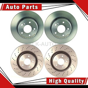 brake disc rotor ZfXxcC230 SLK280p̃fBXNu[L[^[̃u{tgA4 Brembo Front Rear 4 Of Disc Brake Rotors For Mercedes-Benz C230 SLK280