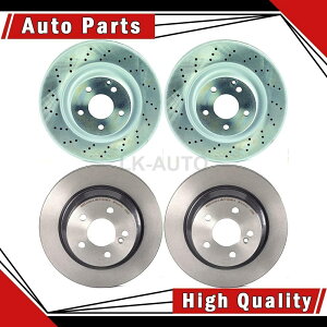 brake disc rotor ZfXxcE350 E500p̃fBXNu[L[^[̃u{tgA4 Brembo Front Rear 4 Of Disc Brake Rotors For Mercedes-Benz E350 E500