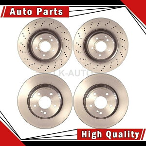 brake disc rotor ZfXxcC32 AMGp̃fBXNu[L[^[̃u{tgA4 Brembo Front Rear 4 Of Disc Brake Rotors For Mercedes-Benz C32 AMG