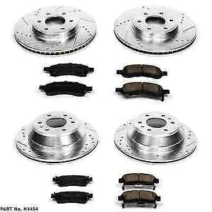 brake disc rotor �p���[�X�g�b�vK1454�t�����g/���AZ23�G�{�����[�V����1�g���[���[�u���C�U�[�p�̃N���b�N�u���[�L�L�b�g Power Stop K1454 Front/Rear Z23 Evolution 1-Click Brake Kit for Trailerblazer�y���s�A���i