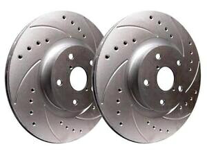 brake disc rotor SPptH[}XVo[310mm@큕Xbgtu[L[^[2014-20AEfBS3 SP Performance Silver 310mm Drilled & Slotted Brake Rotors for 2014-20 Audi S3