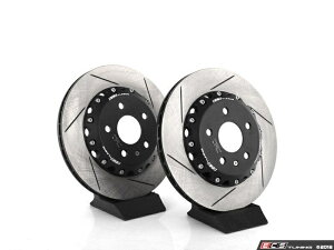 brake disc rotor ECS-���A�X���b�g�t��2�s�[�X�Z�~�t���[�e�B���O�u���[�L���[�^�[ - �y�A�i310x22�j - ECS - Rear Slotted 2-Piece Semi-Floating Brake Rotors - Pair (310x22) -�y���s�A���i�z