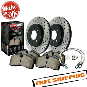 brake disc rotor STOPTECH 978.33010R�X�|�[�c�h�����h���X���b�g���A�u���[�L�L�b�g05-08 VW�W�F�b�^ StopTech 978.33010R Sport Drilled & Slotted Rear Brake Kit for 05-08 VW Jetta�y���s�A���i�z