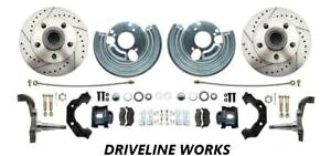 brake disc rotor Mopar Cuda Challenger RoadRunner GTX MBMtghXbgfBXNu[LLbg Mopar Cuda Challenger Roadrunner GTX MBM Front Drilled & Slotted Disc Brake Kit
