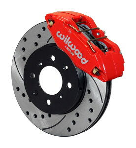 brake disc rotor EBEbh140-12996-DRtH[hDPHAtgLp[ƃ[^[LbgNXhhbh Wilwood 140-12996-DR Forged DPHA Front Caliper and Rotor Kit Cross-Drilled RED