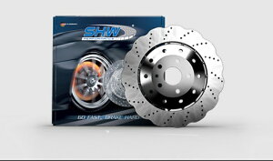 brake disc rotor SHW 14-18 Audi RS7 4.0LANXhyʔgu[L[^[ SHW 14-18 for Audi RS7 4.0L Rear Cross-Drilled Lightweight Wavy Brake Rotor