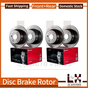 brake disc rotor 2015N2018ÑZfXxcGLA45 AMG̃tgu{AR[eBOOEu[L[^[ Front & Brembo Rear Coated OE Brake Rotors For 2015-2018 Mercedes-Benz GLA45 AMG