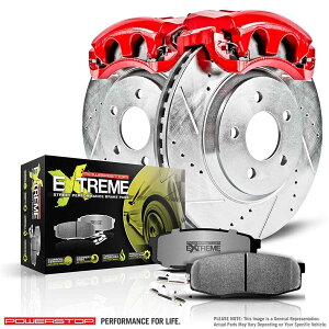 brake disc rotor p[XgbvKC1304C-26 Z26tg}X^Ô߂̃GNXg[Xg[gEHA[u[LLbg Power Stop KC1304C-26 Z26 Extreme Street Warrior Brake Kit for Front Mustang