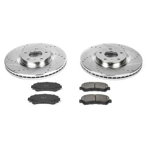 brake disc rotor �p���[�X�g�b�v�t�����g�����AZ23�G�{�����[�V�����X�|�[�c�u���[�L�L�b�g09-14���Y�}�L�V�} Power Stop Front & Rear Z23 Evolution Sport Brake Kit for 09-14 Nissan Maxima�y���s�A���i�z