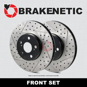 brake disc rotor [�t�����g�Z�b�g] Brakenetic Premium Drilled Slotted Brake Rotors BNP34090.DS Z4 M [FRONT SET] BRAKENETIC PREMIUM Drilled Slotted Brake Rotors BNP34090.DS Z4 M�y���s�A���i�z