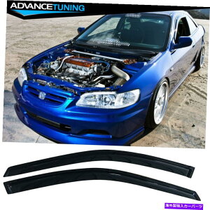 CO GAp[c tBbg98-02z_AR[hN[y2hAANEBhEoCU[TCK[h2PCS Fits 98-02 Honda Accord Coupe 2-Door Acrylic Window Visors Sun Rain Guard 2PCS
