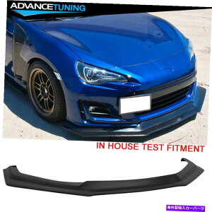 海外製 エアロパーツ 17-20スバルBRZクーペ未塗装PUフロントバンパーリップスポイラースプリッター Fits 17-20 Subaru BRZ Coupe Unpainted PU Front Bumper Lip Spoiler Splitter