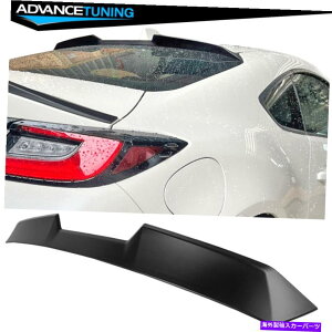 CO GAp[c 22-23XoBRZg^GR86hubNVX^C[tl^oABS Fits 22-23 Subaru BRZ Toyota GR86 Unpainted Black V Style Roof Spoiler Wing ABS