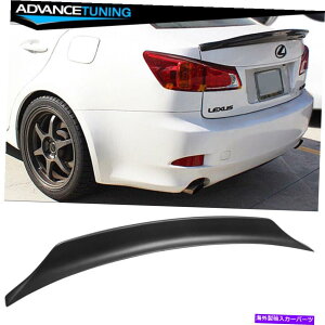 CO GAp[c tBbg06-13NTXIS250 350FX|[cV2X^ChubNPPgNX|C[ł Fits 06-13 Lexus IS250 350 IS F Sport V2 Style Unpainted Black PP Trunk Spoiler