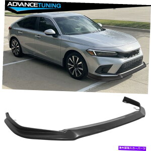 海外製 エアロパーツ 22-23ホンダシビックセダンハッチバックIK2スタイル未塗装フロントバンパーリップ-PU Fits 22-23 Honda Civic Sedan Hatchback IK2 Style Unpainted Front Bumper Lip - PU