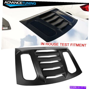 CO GAp[c tBbg16-22V{[J}CRV2AEBhEXN[v[o[TVF[hJo[Au Fits 16-22 Chevy Camaro IKON V2 Rear Window Scoop Louver Sun Shade Cover ABS