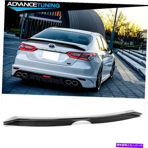 CO GAp[c tBbg18-22g^JPBX^COXubNAuXAgNX|C[bve[EBO Fit 18-22 Toyota Camry PB Style Gloss Black ABS Rear Trunk Spoiler Lip Tail Wing