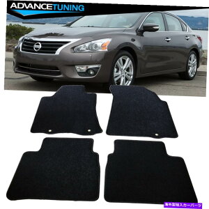 CO GAp[c tBbg13-16YAeB}ubNiCJ[tA}bgJ[ybg4 Fits 13-16 Nissan Altima Black Nylon Car Floor Mats Carpets 4 Pieces