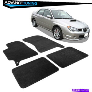 CO GAp[c tBbg02-07XoCvbTWRXZ_ubNiCtgAJ[tA}bg Fits 02-07 Subaru Impreza WRX Sedan Black Nylon Front Rear Car Floor Mats