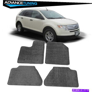 CO GAp[c tBbg07-13tH[hGbWZ_tA}bgJ[ybgtgAO[iC4PC Fits 07-13 Ford Edge Sedan Floor Mats Carpet Front & Rear Gray Nylon 4PC