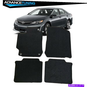 CO GAp[c 12-17g^J4drubNiCtgtA}bgJ[ybg4pcs Fits 12-17 Toyota Camry 4Dr Black Nylon Front Rear Floor Mats Carpets 4Pcs