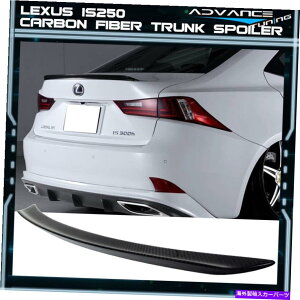 CO GAp[c tBbg14-20NTXIS250Z_4DR BX^CAgNX|C[EBO - J[{t@Co[ Fits 14-20 Lexus IS250 Sedan 4Dr B Style Rear Trunk Spoiler Wing - Carbon Fiber