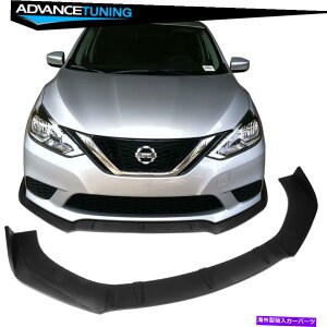CO GAp[c 13-22YZg3PCStgop[bvXvb^[veN^[PP-MatteubN Fits 13-22 Nissan Sentra 3PCS Front Bumper Lip Splitter Protector PP-Matte Black