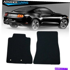 CO GAp[c tBbg15-18tH[h}X^ON[ytbvtA}bgJ[ybgubNiC2pc Fits 15-18 Ford Mustang Coupe Front Floor Mats Carpets Black Nylon 2PC