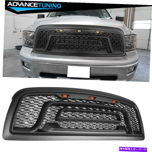 CO GAp[c tBbg09-12_bWRAM 1500tgObVt[hw/MCg}bgubN Fits 09-12 Dodge Ram 1500 Front Grille Mesh Hood w/ Signal Light Matte Black