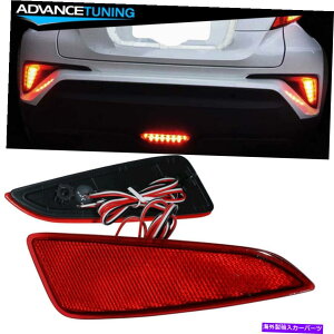CO GAp[c tBbg18-22g^chr c-hr led oeX^CAop[TChtN^[Cg Fits 18-22 Toyota CHR C-HR LED OE Style Rear Bumper Side Reflectors Lights