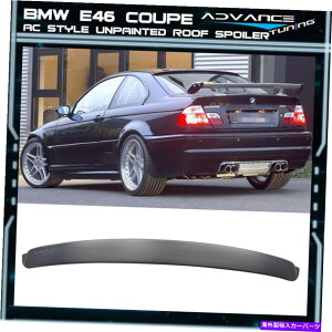 CO GAp[c 99-05 BMW E46 3V[YM3N[y2DR 2DOORPANTED ABSACA[tl^o 99-05 BMW E46 3-Series M3 Coupe 2Dr 2Door Unpainted ABS AC Rear Roof Spoiler